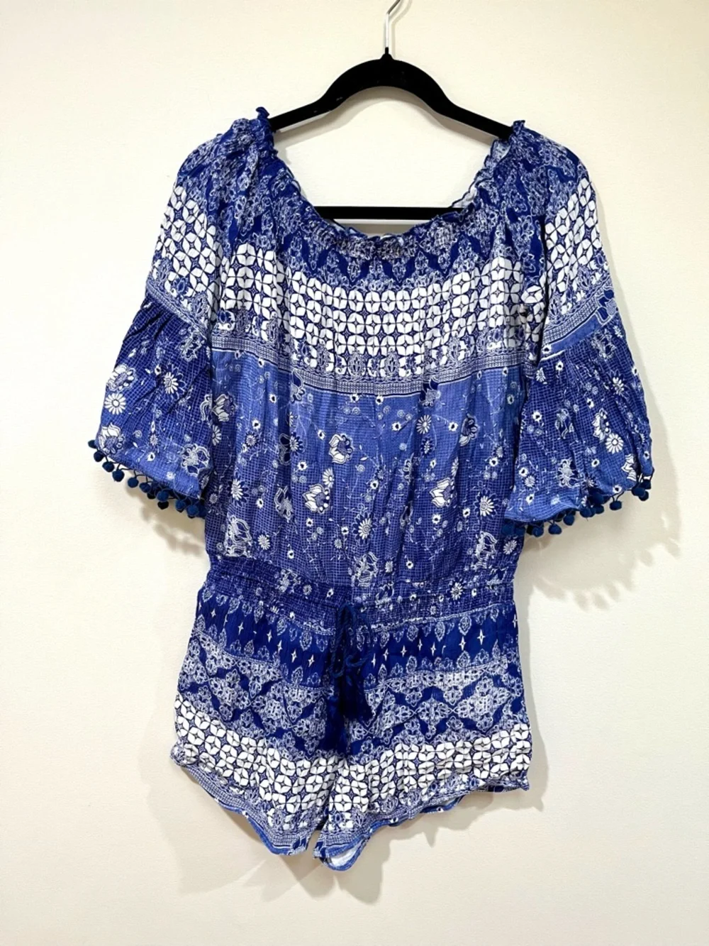 Anthropologie Raga Mazo Pommed Romper size Large